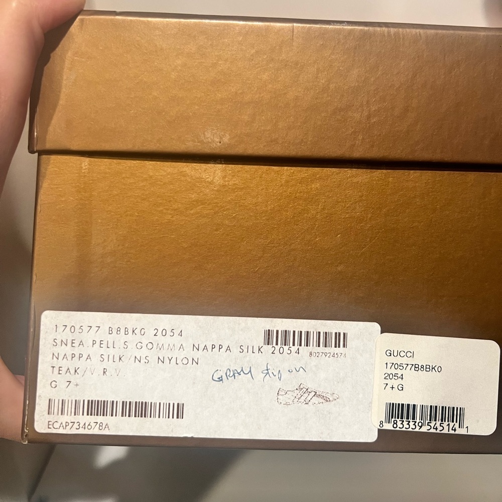 Gucci vintage pell gomma nappa silk sneakers - Picture 7 of 8